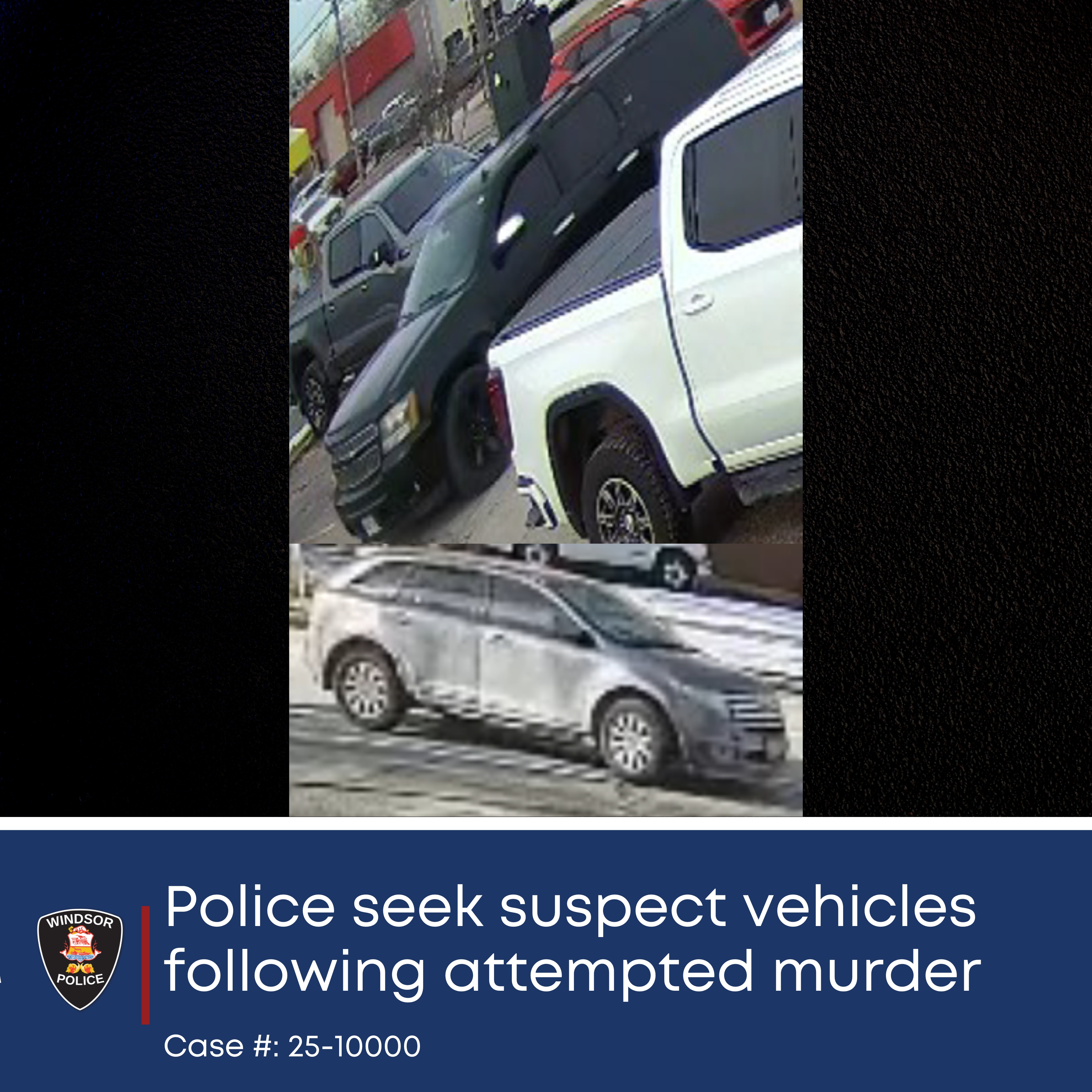 Photo of suspect vehicles 